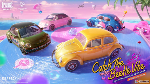 「PUBG MOBILE」でドイツの自動車メーカー「フォルクスワーゲン」とのコラボが開催！代表的な“ビートル”がゲーム内に登場の画像1