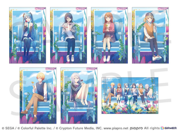 「プロセカ」4周年キービジュアルを使用した缶バッジセットやグリッターアクリルパネル、ガーベラ栽培キットなどの予約受付が10月5日12時より開始！の画像2