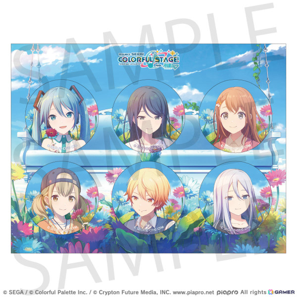 「プロセカ」4周年キービジュアルを使用した缶バッジセットやグリッターアクリルパネル、ガーベラ栽培キットなどの予約受付が10月5日12時より開始！の画像3