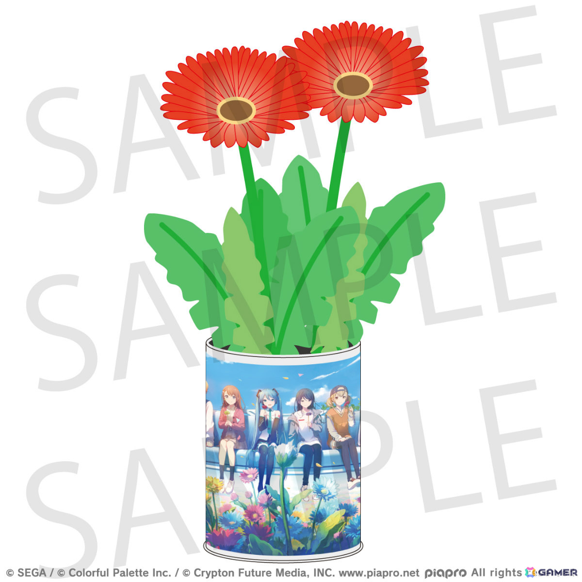 「プロセカ」4周年キービジュアルを使用した缶バッジセットやグリッターアクリルパネル、ガーベラ栽培キットなどの予約受付が10月5日12時より開始！の画像8