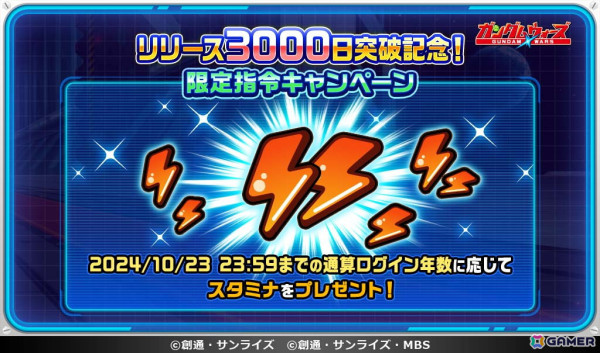 「LINE: ガンダム ウォーズ」サービス開始から3,000日を記念したイベントが開催！新コンセプト「マスターMS」の実装や最大3,000連以上の無料ガシャもの画像8