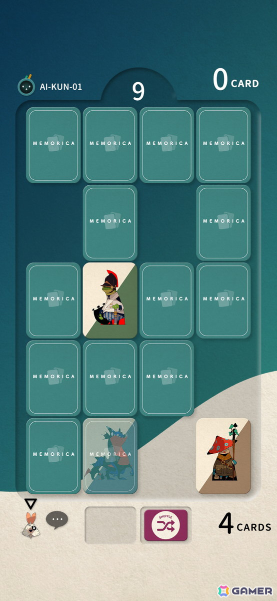 “スキルあり”の神経衰弱ゲーム「MEMORICA」がiOS向けに配信！透視やシャッフルなどのスキルを使った戦略的な神経衰弱が楽しめるの画像7