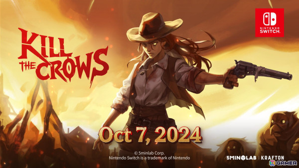 トップダウンアリーナシューターゲーム「Kill the Crows」のSwitch版が発売！難易度を上げることができる「呪い」システムも追加の画像1