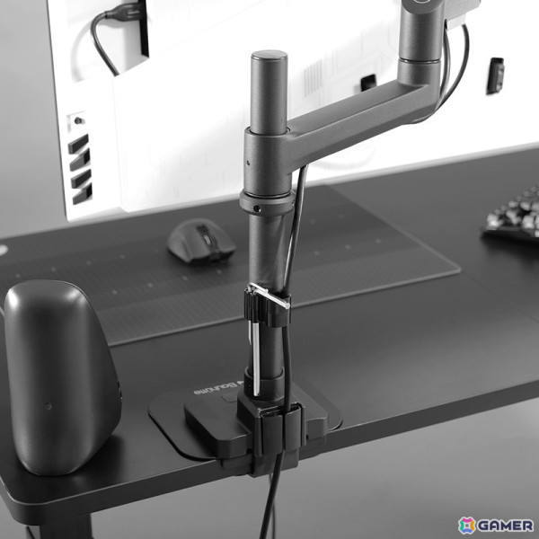 Bauhutteよりロングポール＆高耐荷重の「タフモニターアーム BMA-1TG-BK」が発売！最大49インチ/20kgまでのモニターに対応の画像9