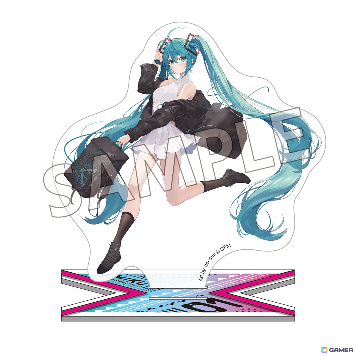 初音ミクモデルのスマホショルダーバッグがSuperGroupiesより登場！描き下ろしイラストの缶バッジとアクリルスタンドも同時発売の画像26