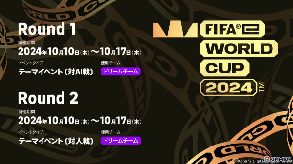 「eFootball」新たな公式eスポーツ大会「FIFAe World Cup 2024」のゲーム内予選が開始!開催を記念したPOTWやNational Team Selectionも登場の画像2