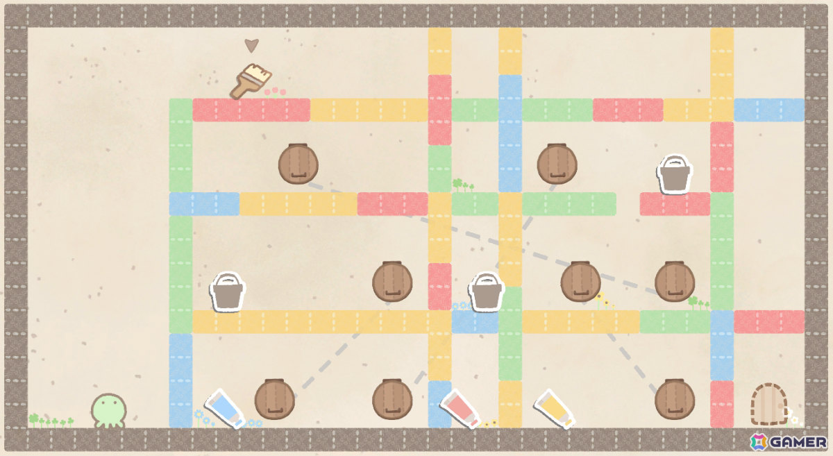 タコの落書きを操作して色のパズルを楽しむアクションゲーム「Pa!nt」の早期アクセス版がリリース！の画像7