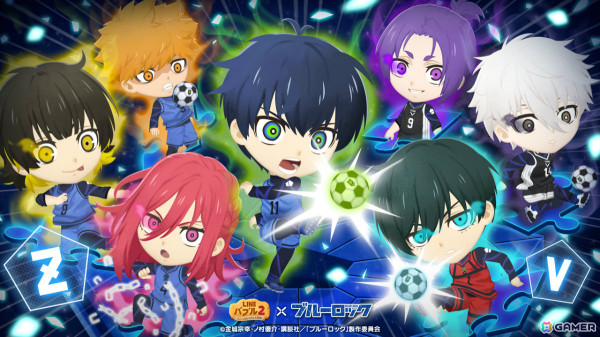 「LINE バブル2」×TVアニメ「ブルーロック」のコラボが開催！潔世一、糸師凛ら7人が限定なかまとして登場の画像1