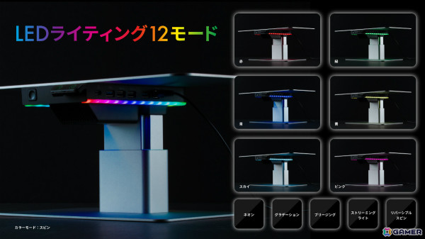 GRAPHT STANDARDよりMini LED 27型ゲーミングモニター「GR2724ML-BK」とUSBポート付き昇降スタンド「GRAPHT Device Centric」が10月25日に発売！の画像12