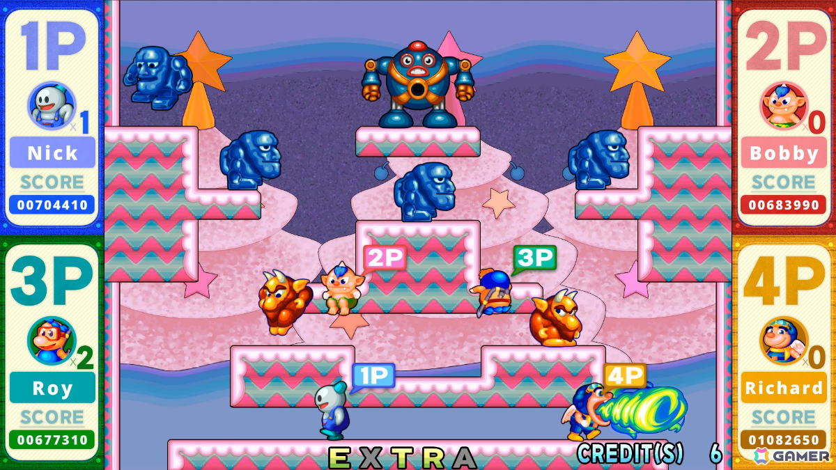 アーケードゲーム「スノーブラザーズ2」のリメイク版「SNOW BROS. 2