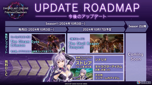 「ソードアート・オンライン フラクチュアード デイドリーム」ストレア（CV：三澤 紗千香）が登場する有料DLC第1弾「異世界の来訪者Ⅰ-永久の刹那-」が配信！の画像11