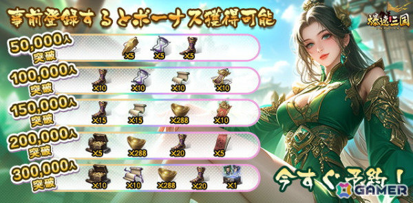1秒で開戦するハイペース三国志戦略SLG「爆速三国」の事前登録が開始！事前予約でHONDAのバイクなどが当たるキャンペーンもの画像5
