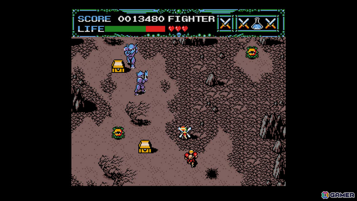 ファンタジー世界を舞台にした難度高めの縦スクロールアクションSTG「EGGコンソール アンデッドライン MSX2」が配信！の画像4