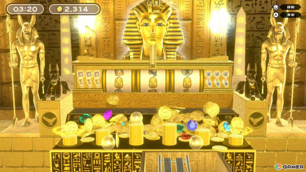最大4人で遊べるコイン落としゲーム「ファラオの財宝」がSwitch向けに配信！オンラインプレイにも対応の画像3