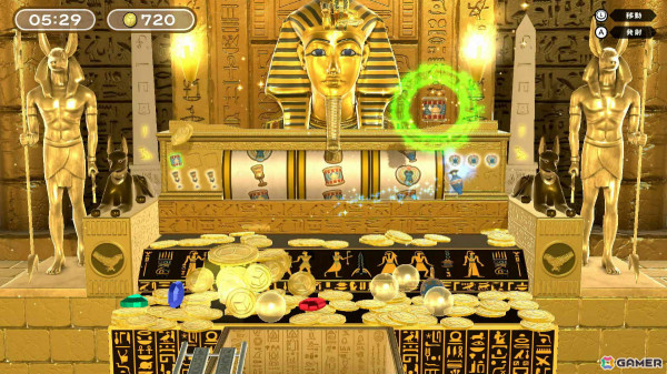 最大4人で遊べるコイン落としゲーム「ファラオの財宝」がSwitch向けに配信！オンラインプレイにも対応の画像4