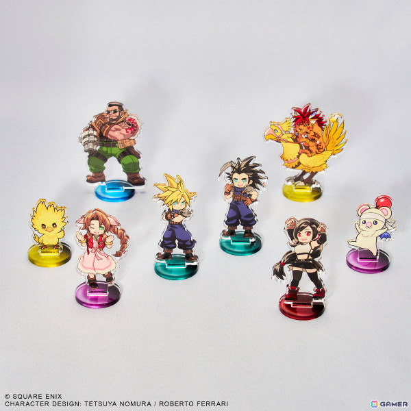 「FFVII リバース」クラウドたちのミニアクリルスタンドやバスターソードなどが描かれたアルミマグネットが登場！の画像1