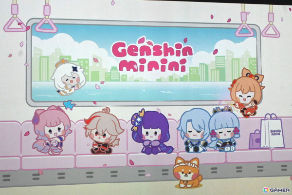 「原神minini POP-UP」内覧会レポート：雷電将軍たちがふわふわのちっちゃい体に！？3面の巨大なスクリーンと迫力のサウンドで見られるムービーも要チェックの画像22