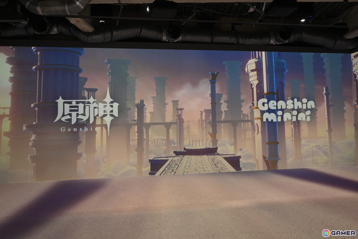 「原神minini POP-UP」内覧会レポート：雷電将軍たちがふわふわのちっちゃい体に！？3面の巨大なスクリーンと迫力のサウンドで見られるムービーも要チェックの画像3