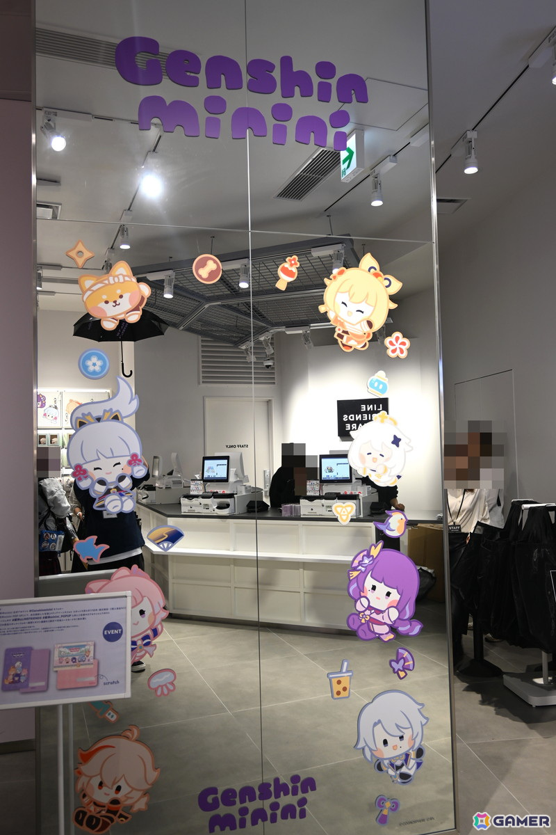 「原神minini POP-UP」内覧会レポート：雷電将軍たちがふわふわのちっちゃい体に！？3面の巨大なスクリーンと迫力のサウンドで見られるムービーも要チェックの画像38