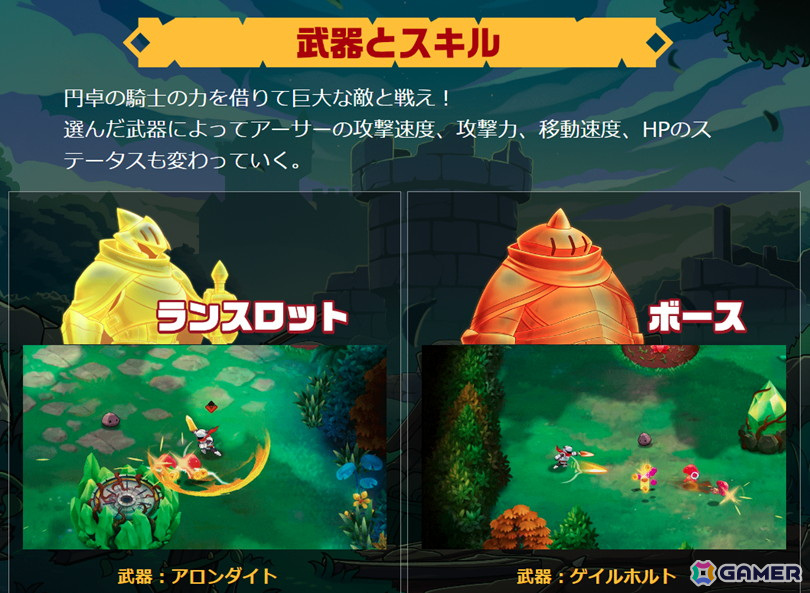 「Knight vs Giant: アーサー王と壊れた聖剣」トレーラー第2弾が公開！円卓の騎士の武器、スキルも紹介の画像