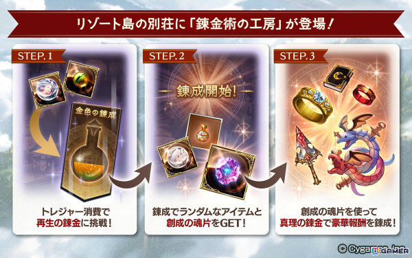 「グラブル」イベント「天才錬金術師のお手伝い ～幽魂照らすランタン探し～」が実施！“金色の錬成”を効率良く行えるトレジャーを手に入れようの画像1