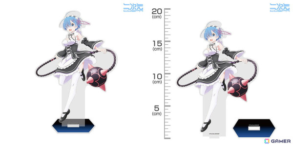「リゼロ」のレムがモーニングスターを振り回す躍動感ある姿と思わずドキっとしてしまう姿のアクリルスタンド（大）になって登場！の画像2