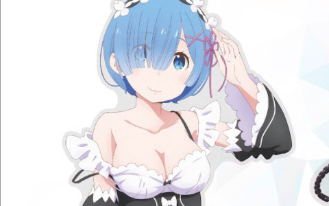 「リゼロ」のレムがモーニングスターを振り回す躍動感ある姿と思わずドキっとしてしまう姿のアクリルスタンド(大)になって登場!