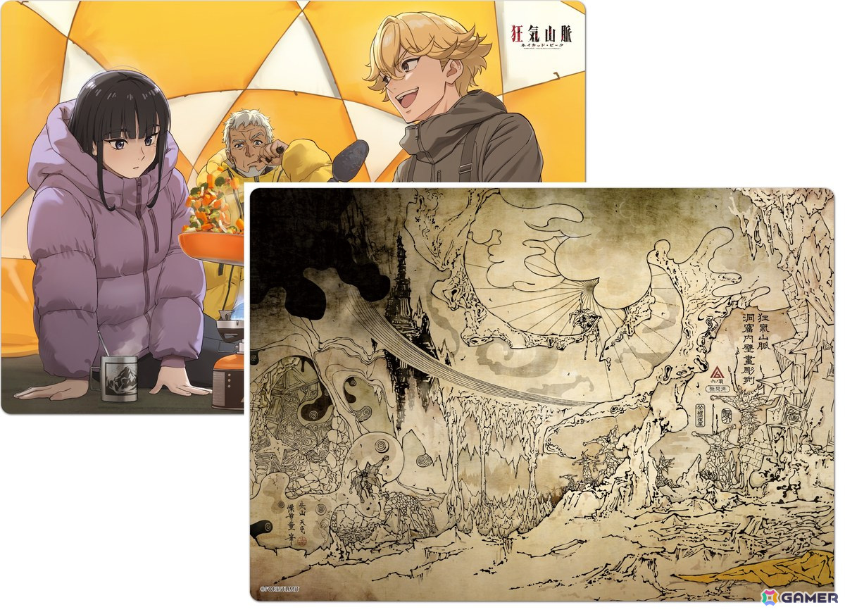マウスパッド2種セット「ベースキャンプにて」「浮世絵「洞窟内壁画彫刻」」 2,800円(税込)