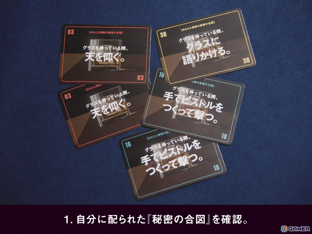 グラス片手に秘密の合図で相棒のスパイを見つけ出すパーティーゲーム「SPY IN THE BAR」がゲームマーケット2024秋で先行販売！の画像3