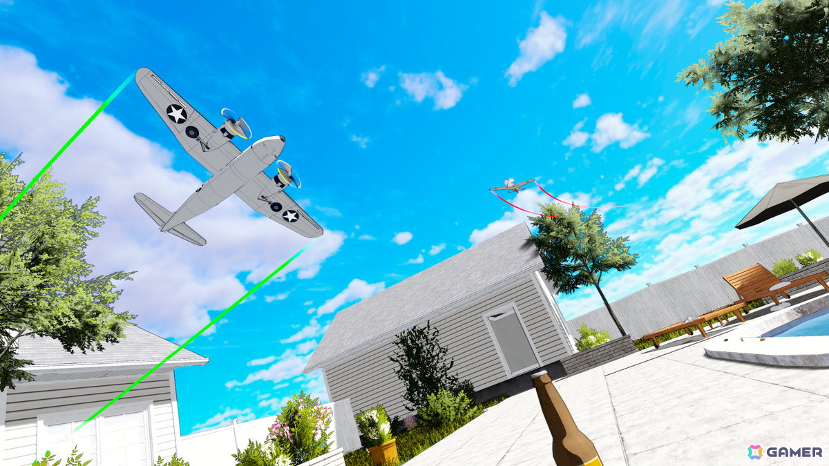 第二次世界大戦にインスパイアされた戦闘機が空中戦を繰り広げるフライトアクション「Battle of Backyard」がSteamで2025年第2四半期に配信！の画像3