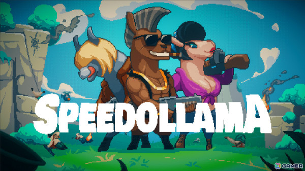 ラマのエリート兵となって戦うブラックでスプラッターなアクションSTG「Speedollama」がリリース！の画像1
