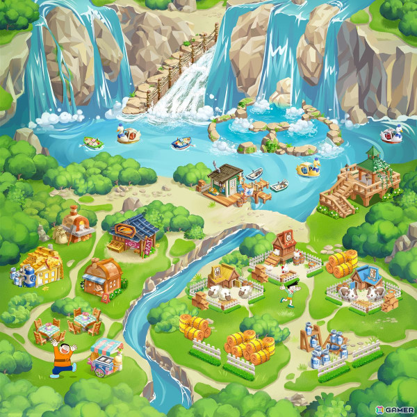 爽快パズルゲーム「ドラえもん パズルdeリゾートメーカー」が配信！ドラえもんやのび太たちが活躍するオリジナルストーリーも楽しめるの画像