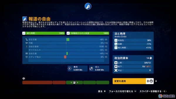 国家運営シミュレーションゲーム「デモクラシー4：コンソールエディション」がPS4/Xbox One/Switchで配信！の画像16
