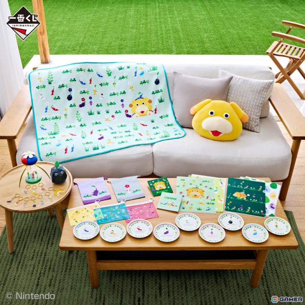 「ピクミン」シリーズの一番くじ第3弾が11月2日より順次発売！クッションやブランケット、小物入れ、プレートなど実用アイテムがラインナップの画像1