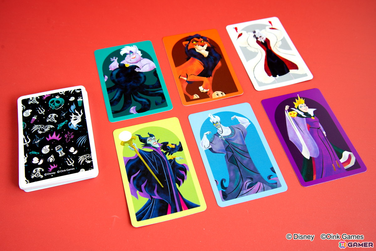 アースラやマレフィセントなどの強さをプレイヤーが決めるカードゲーム