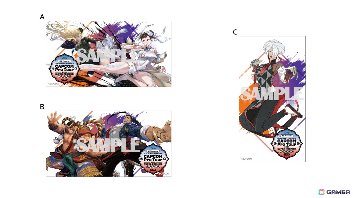 「CAPCOM Pro Tour 2024 SUPER PREMIER JAPAN」MID氏、Ryota-H氏ら5名の描き下ろしイラストを使用したグッズが販売決定!の画像