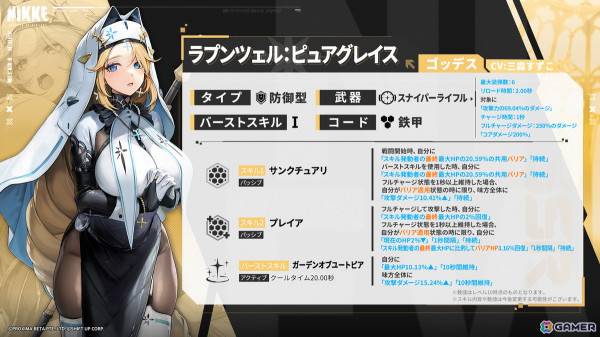 勝利の女神：NIKKE」SSRニケ・シンデレラ（CV：悠木碧）たちが登場する