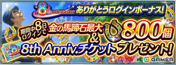 「ダービースタリオンマスターズ」真・W究極凄馬交換券などが獲得できる「8周年超豪華イベント＆キャンペーン」が開催！の画像4
