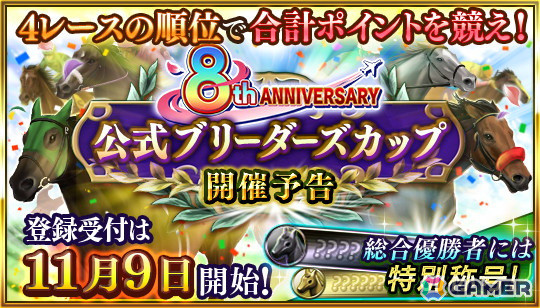 「ダービースタリオンマスターズ」真・W究極凄馬交換券などが獲得できる「8周年超豪華イベント＆キャンペーン」が開催！の画像7