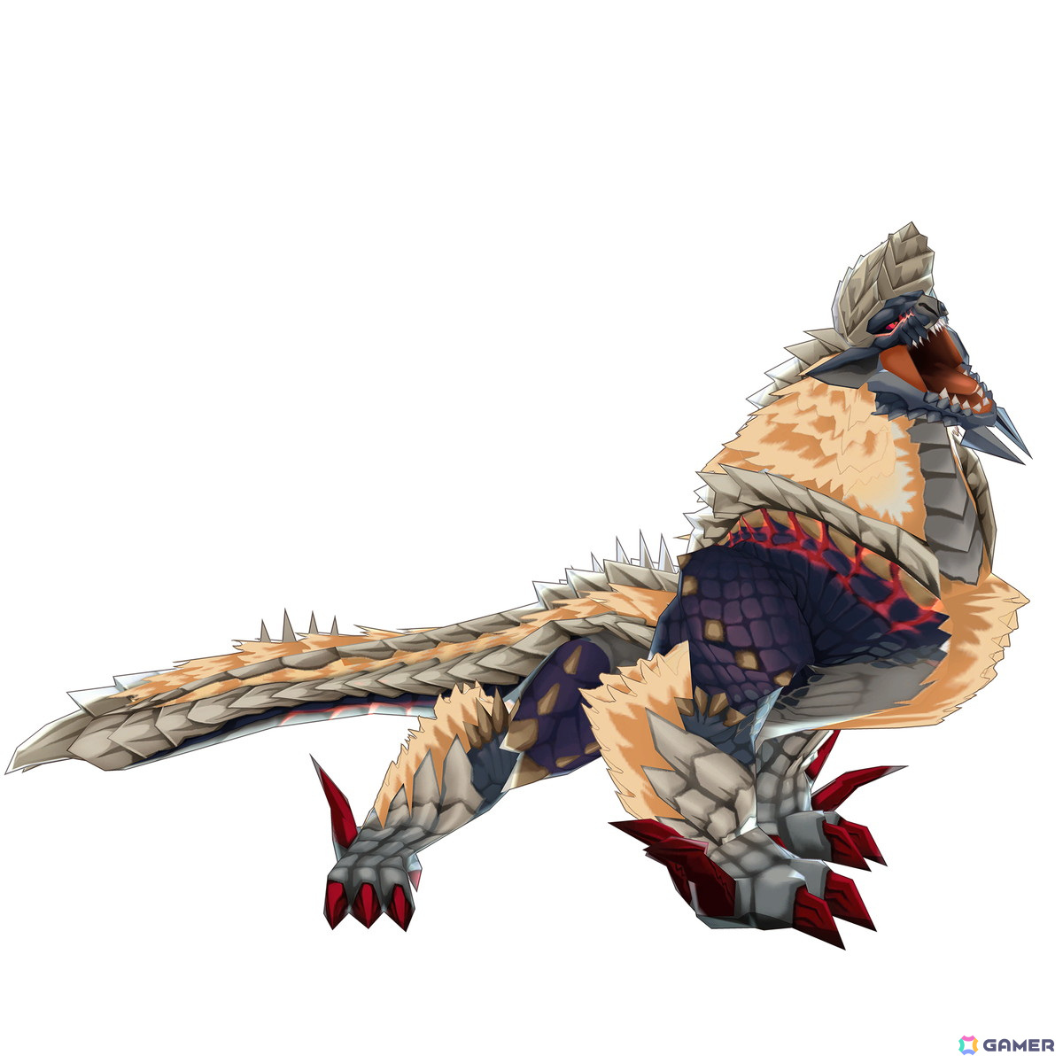 モンスターハンター ジンオウガ、ジンオウガ亜種、アイルー×３種、炎剣リオレウス モンスターハンターパズル アイルーアイランド」でジンオウガ亜種が