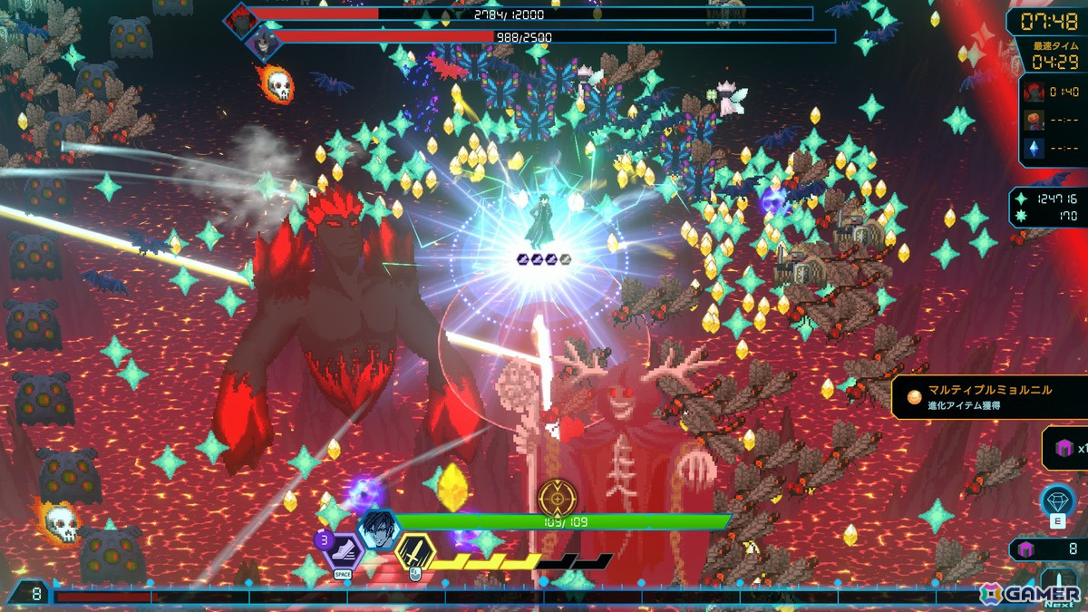 タイムアタック系サバイバーゲーム「Rogue Gladius Survivors」がSteamで配信！ビルドした武器と必殺技で最速タイムを目指そうの画像