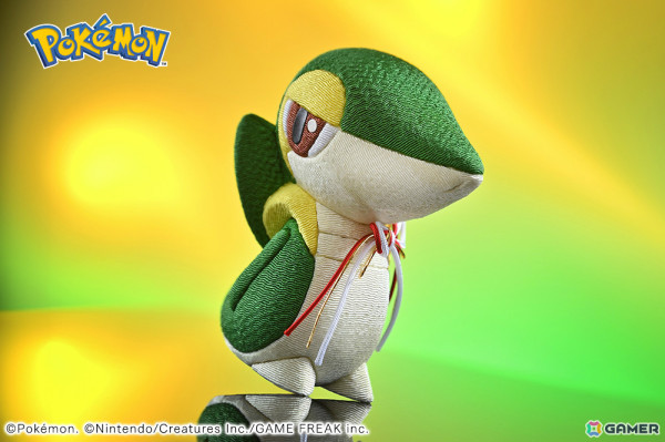 ポケモンの江戸木目込人形にツタージャが登場！独特な表情やしっぽの葉など愛らしい姿を忠実に再現の画像1
