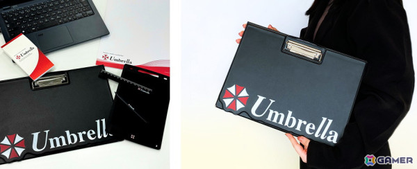 「バイオハザード」アンブレラ社がモチーフのファイルバインダーや電子メモパッドが登場！カーサイン風のキーホルダーもの画像1
