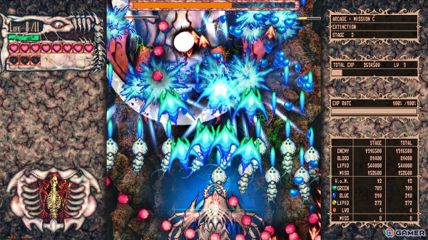 個人開発ならではの濃度で異形まみれの終末世界を描くシューティングゲーム「夕暮れの楽園と赤く染まる天使たち」Switch版が配信！の画像