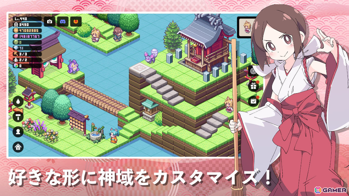 陰陽師とケモノ神の絆を描く放置タクティクスRPG「ケモミミヤシロ」が2024年冬に配信！事前登録受付を開始の画像
