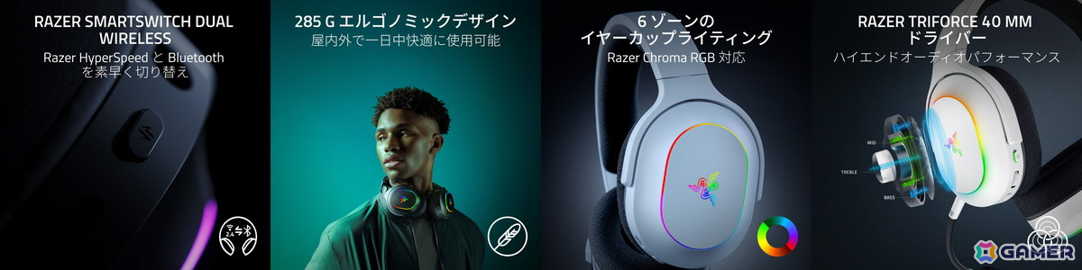 Razer Barracuda X Chroma - 特徴イメージ