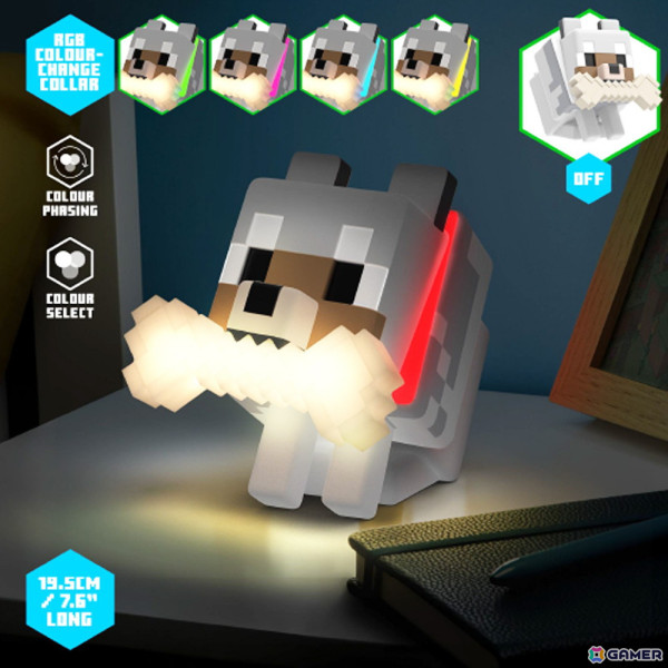 「マイクラ」オオカミルームライトやチェスト型貯金箱など5商品が2025年3月下旬に発売！の画像2
