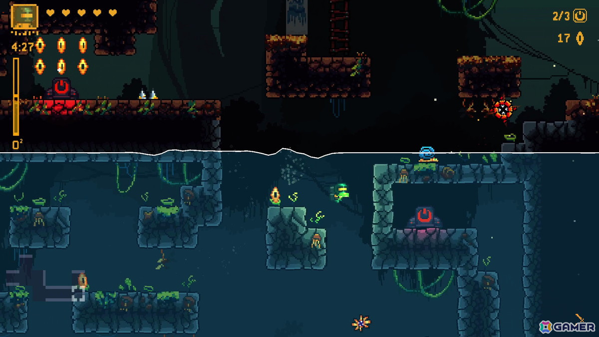 ジャンプアクションゲーム「Astral Flux」のSwitch版が配信中！海底が舞台の「Submerged」無料アップデートも実施の画像4