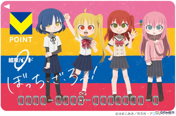 アニメ「ぼっち・ざ・ろっく！」ヒョーゴノスケさんの描き起こしイラストを使用したVポイントカードとオリジナルグッズが登場！の画像2