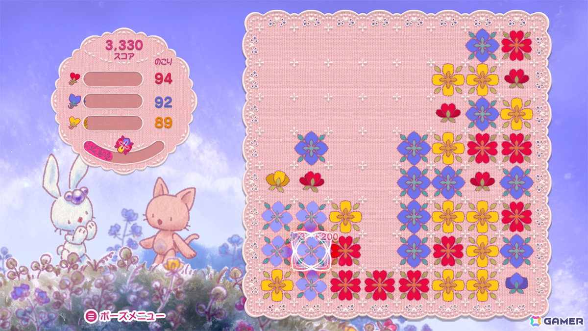 お花を集めるパズルゲーム「ルクちゃんハートバルーン」Steam版が配信開始!7言語アップデートも実施の画像